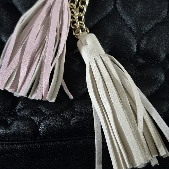 Betsey Johnson Black Quilted Crossbody Bag - Picture 4 of 8